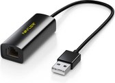 Ninzer USB naar Ethernet Adapter / Internet / Netwerk / LAN - Zwart
