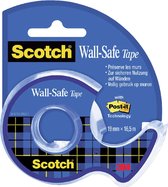 Plakband scotch 19mmx16.5m wall safe handafroller | 1 stuk | 12 stuks
