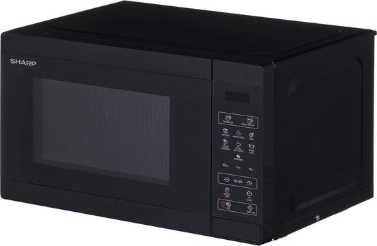 Sharp YC-MS02E-B magnetron Aanrecht Solo-magnetron 20 l 800 W Zwart
