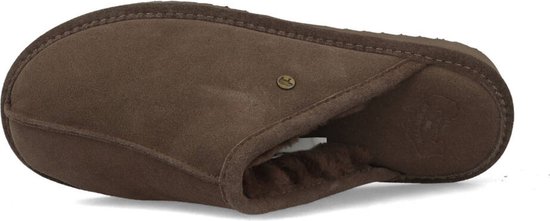 Warmbat Barron Suede Pantoufles femmes Men - Pebble - Taille 40