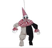 Fiestas Guirca - Hangende Clown pop met animatie - 80 cm