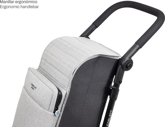 VOUNOT Boodschappentrolley Met 2 Wielen Van Aluminium Waterdicht Vak Boodschappentrolley Opvouwbaar In 1 Trolleytas Grijs 45 L 1495047774