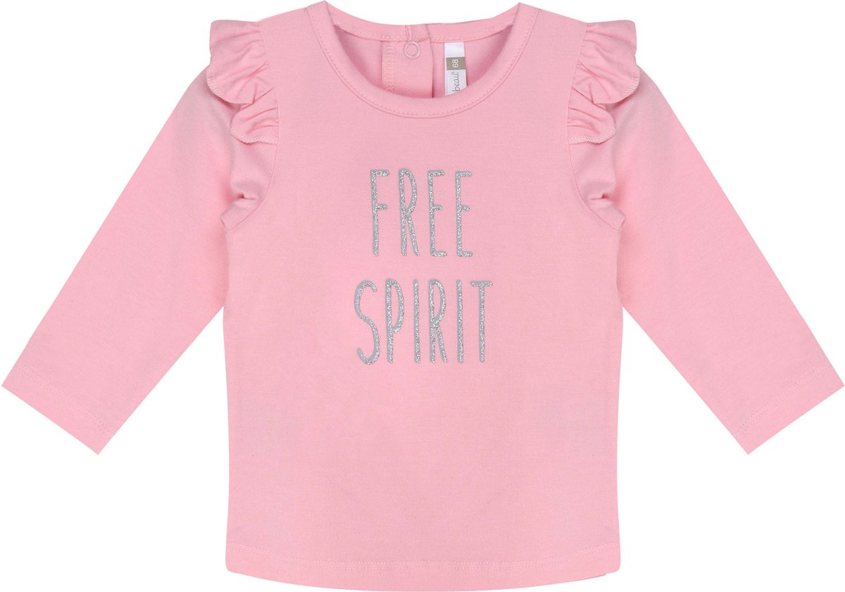 Ducky Beau Longsleeve Pink - T-shirt - Lange Mouwen - Meisjes - Roze - Maat: 92