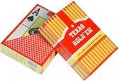 Texas Hold'em - Cartes de poker professionnelles 100 % plastique | 100% imperméable | jouer aux cartes | jeu de cartes | poker | dimensions officielles des cartes de poker | Rouge