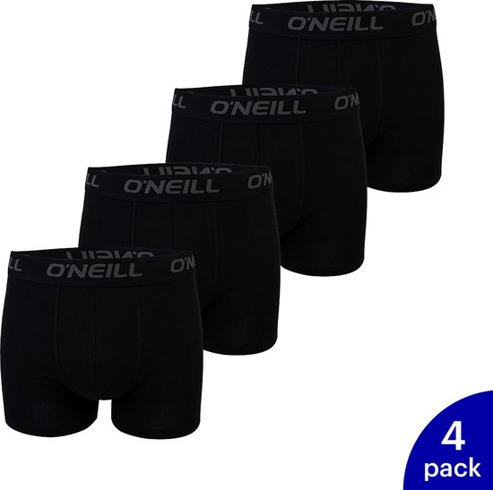 4-Pack O'Neill Heren Boxershorts 901002-6969 - Zwart - Maat S
