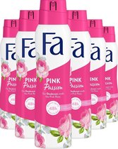 Fa Pink Passion Deodorant Spray - Voordeelverpakking 6 x 150 ml