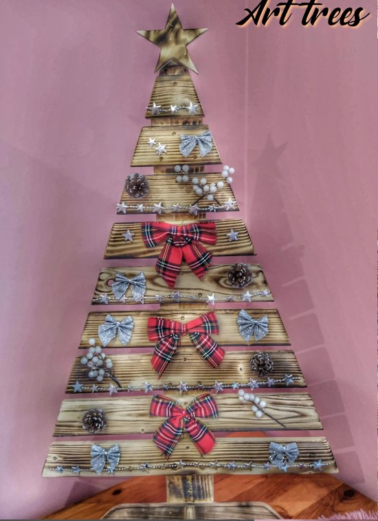 steigerhouten kerstboom 120 cm hoog hoge kwaliteit light grey wash steigerhout...