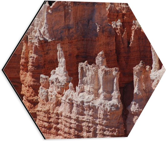 WallClassics - Dibond Hexagon - Bryce Canyon Nationaal Park Utah Amerika - 40x34.8 cm Foto op Hexagon (Met Ophangsysteem)