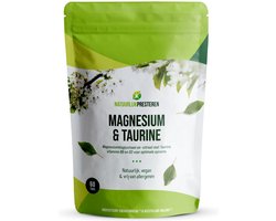Magnesium & Taurine - Supplement met Magnesium bisglycinaat, taurine, actief vitamine D3 en B6 - Uniek opname-booster complex - 60 tabs