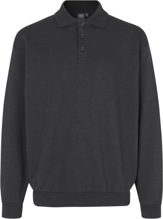 ID Polo Sweater Classic Heren Charcoal - Maat L