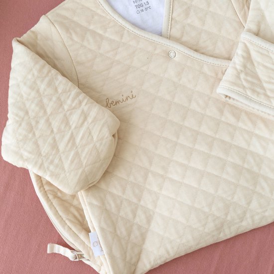 BEMINI Babyslaapzak - MAGIC BAG 1-4m - TOG 1.5 - Gewatteerd comfort - Cream — afbeelding 3