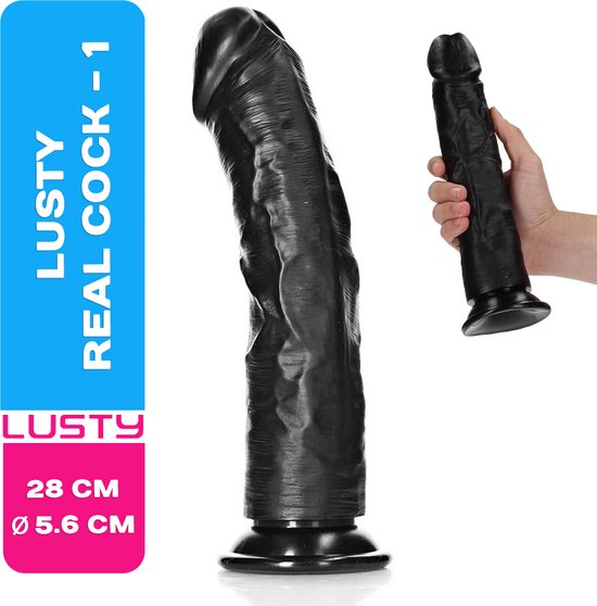 Lusty Dildo RealCock 1 - 28 x 5.6 cm - Realistische Dildo - Met Zuignap - Buigzaam - Anaal Dildo - Seksspeeltjes - Sex Toys - Anaal Dildo - Anal Toys