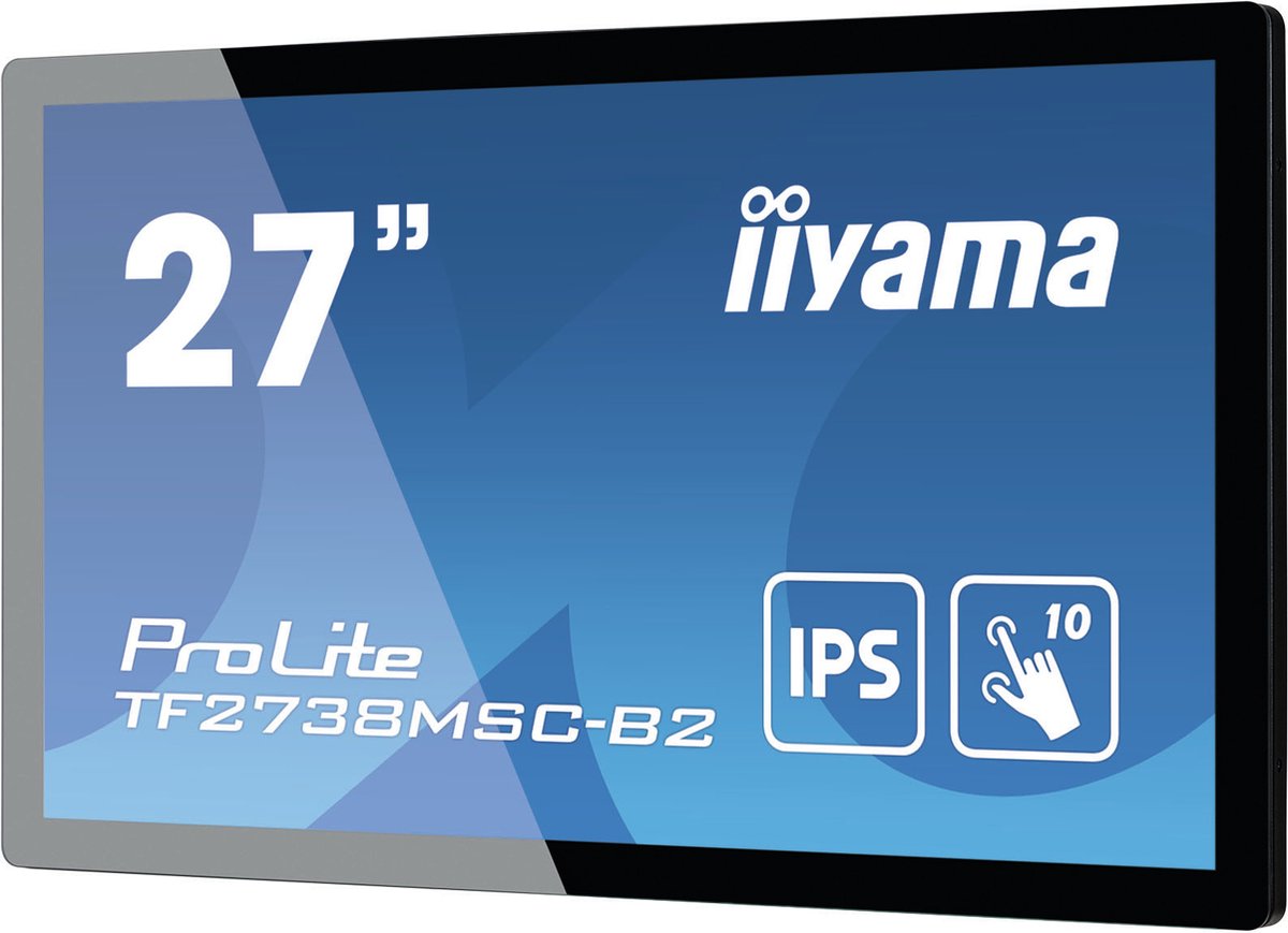 iiyama ProLite TF2738MSC-B2 touch screen-monitor 68,6 cm (27") 1920 x 1080 Pixels Multi-touch Multi-gebruiker Zwart