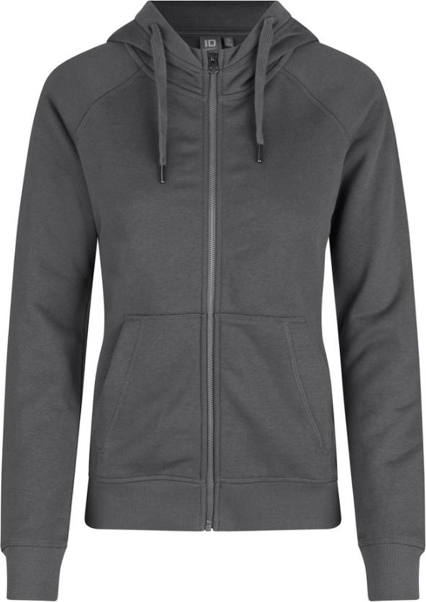 ID Hoodie Core Vest met Rits Dames Zilvergrijs - Maat S