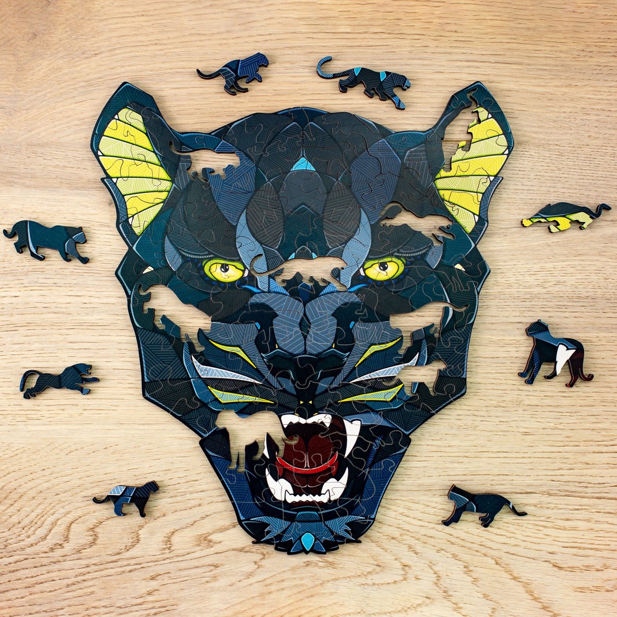 Eco Wood Art Houten Legpuzzel Panter - Puzzel Volwassenen - Dierenpuzzel - Hout