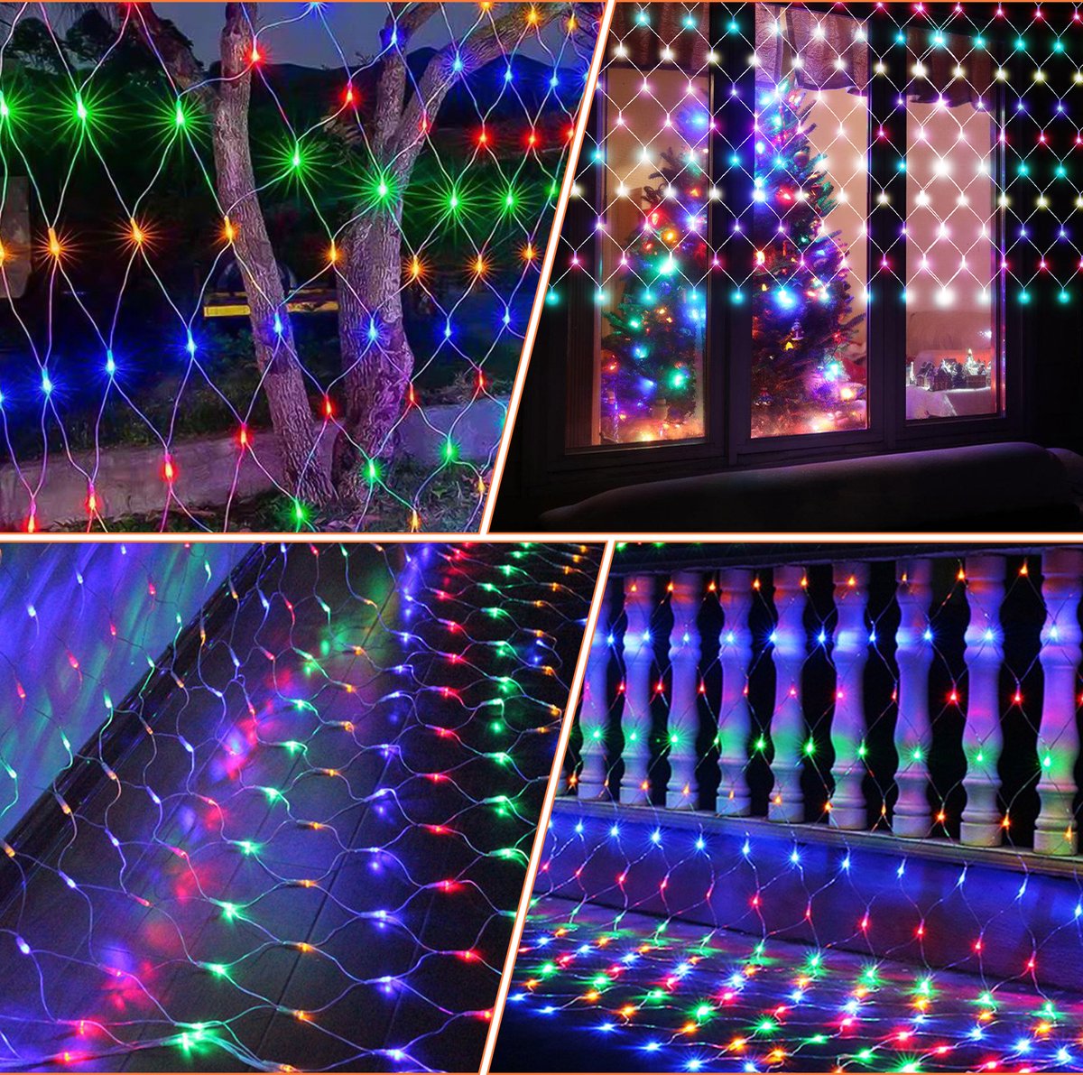 10M Net Kerstverlichting 800 LEDs Extra Warm Wit - Bestel Voordelig