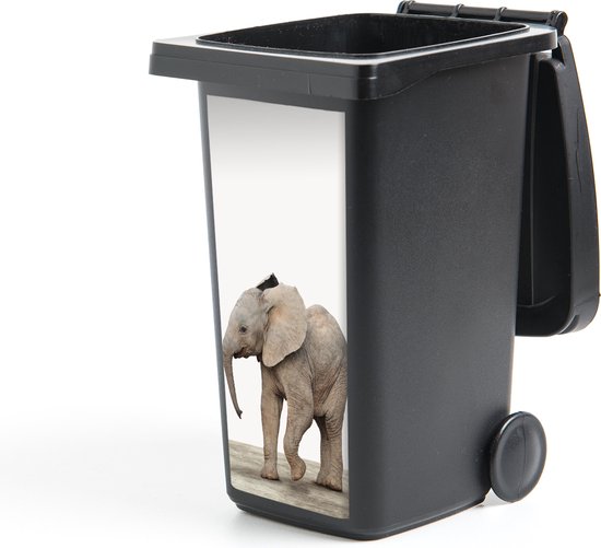 Container sticker Baby olifant - Dieren - Olifant - Kinderen - Meiden - Jongens - 44x98 cm - Kliko sticker