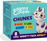 Edgard & Cooper Nourriture pour chat Adult Multipack 8 x 85 gr