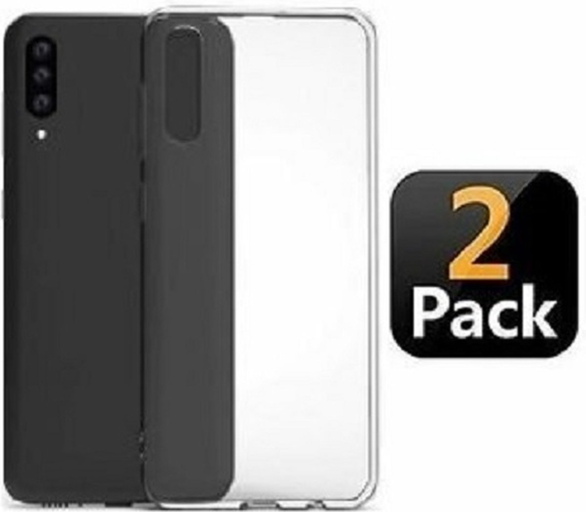 Samsung A10 Hoesje Siliconen TPU Transparant 2x