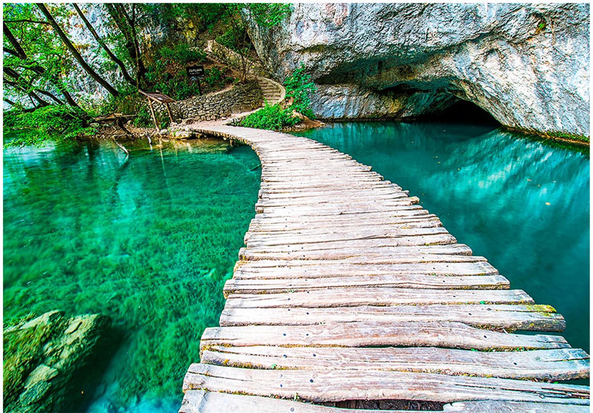 Fotobehang - Plitvice Lakes National Park, Croatia.