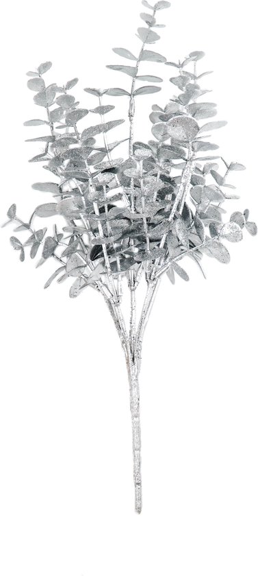 Housevitamin - Kunsttak 'Eucalyptus' (Zilver, 35cm)