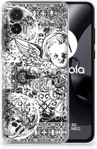 Telefoon Hoesje Motorola Edge 30 Neo Silicone Back Case Skulls Angel