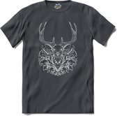 Geometrisch hert - T-Shirt - Dames - Mouse Grey - Maat XXL