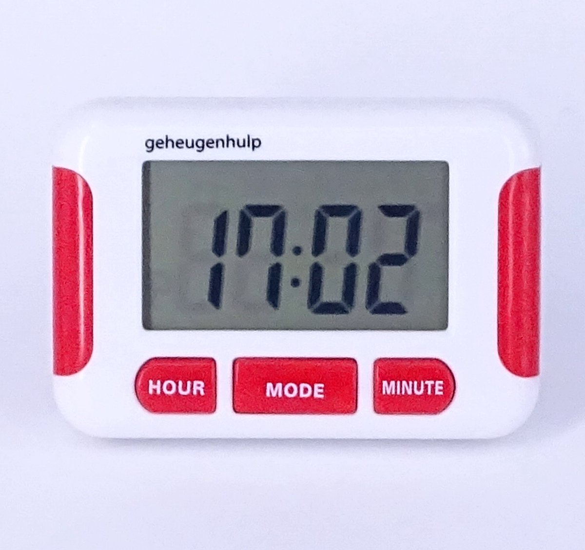 Medicijnalarm met 5 duidelijke alarmen - countdowntimer- Rood