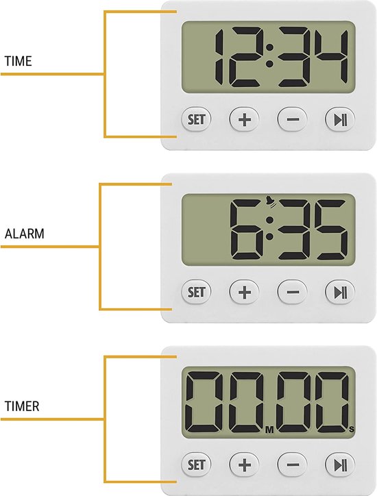 Digitale wekker digitale alarm wekker alarm clock duurzaam