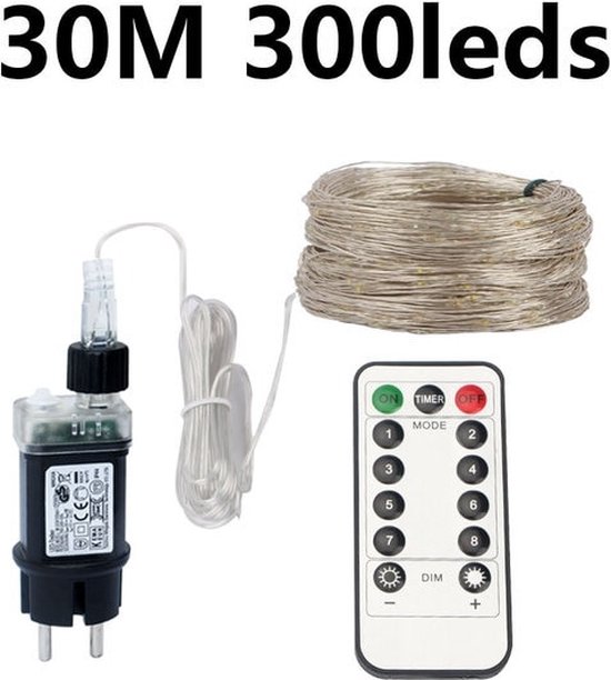 Lumières de Éclairage de Noël - 30 mètres - RVB - Pour l'extérieur