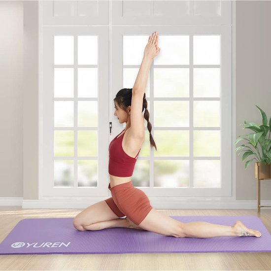 RYTAMT Tapis de Yoga épais 183 × 61 cm 15 mm d'épaisseur NBR Tapis