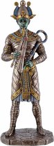 Veronese Design - Beeld/Figuur - Osiris Egyptische God van Onderwereld en Mummies - Zeer gedetailleerd - Zware Kwaliteit - 27cm x 10,5cm x 8,5cm