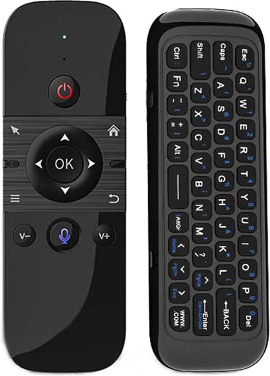 M8 Air Mouse met Mini toetsenbord & Voice - QWERTY toetsenord - voor IPTV Boxen - Android boxen - Projectors - Raspberry Pi's