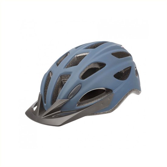 Polisport Stijlvolle stadshelm met LED-licht - Maat M - Denim matte - 17 ventilatieopeningen