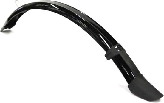 Zwart, glanzend Gazelle spatbord voor 28-inch fietsen, 75 mm breed.
