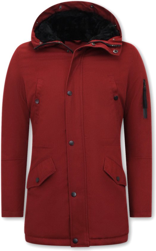 Parka Heren Winter - Winterjas Mannen - 7065 - Rode Jas