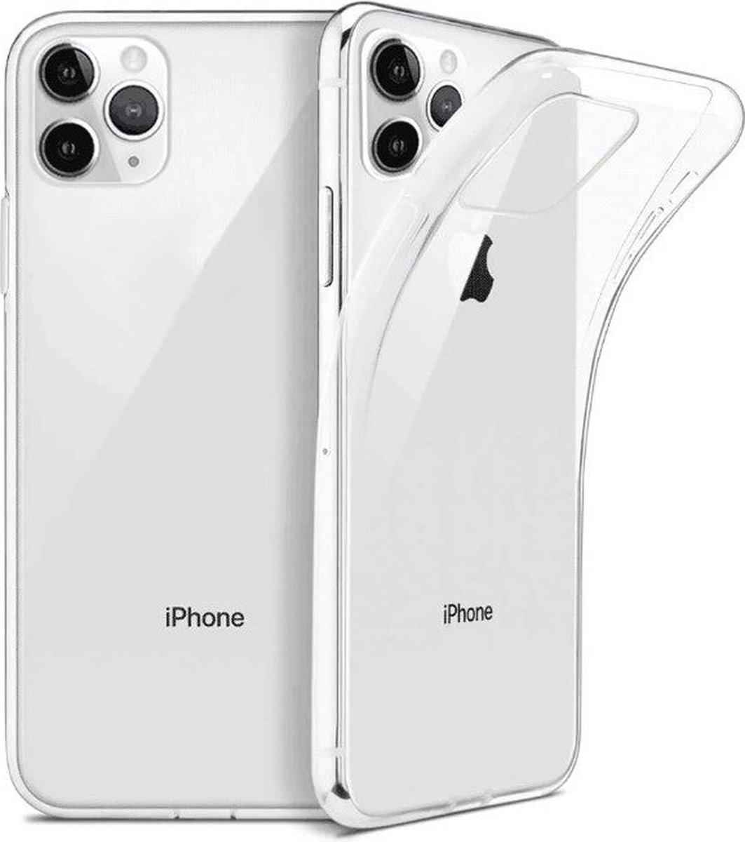 iPhone 11 Pro Max hoesje transparant case siliconen hoesjes cover hoes