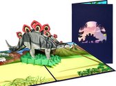 Popcards popupkaarten - Stegosaurus Dinosaurus Jurassic Park pop-up kaart 3D wenskaart