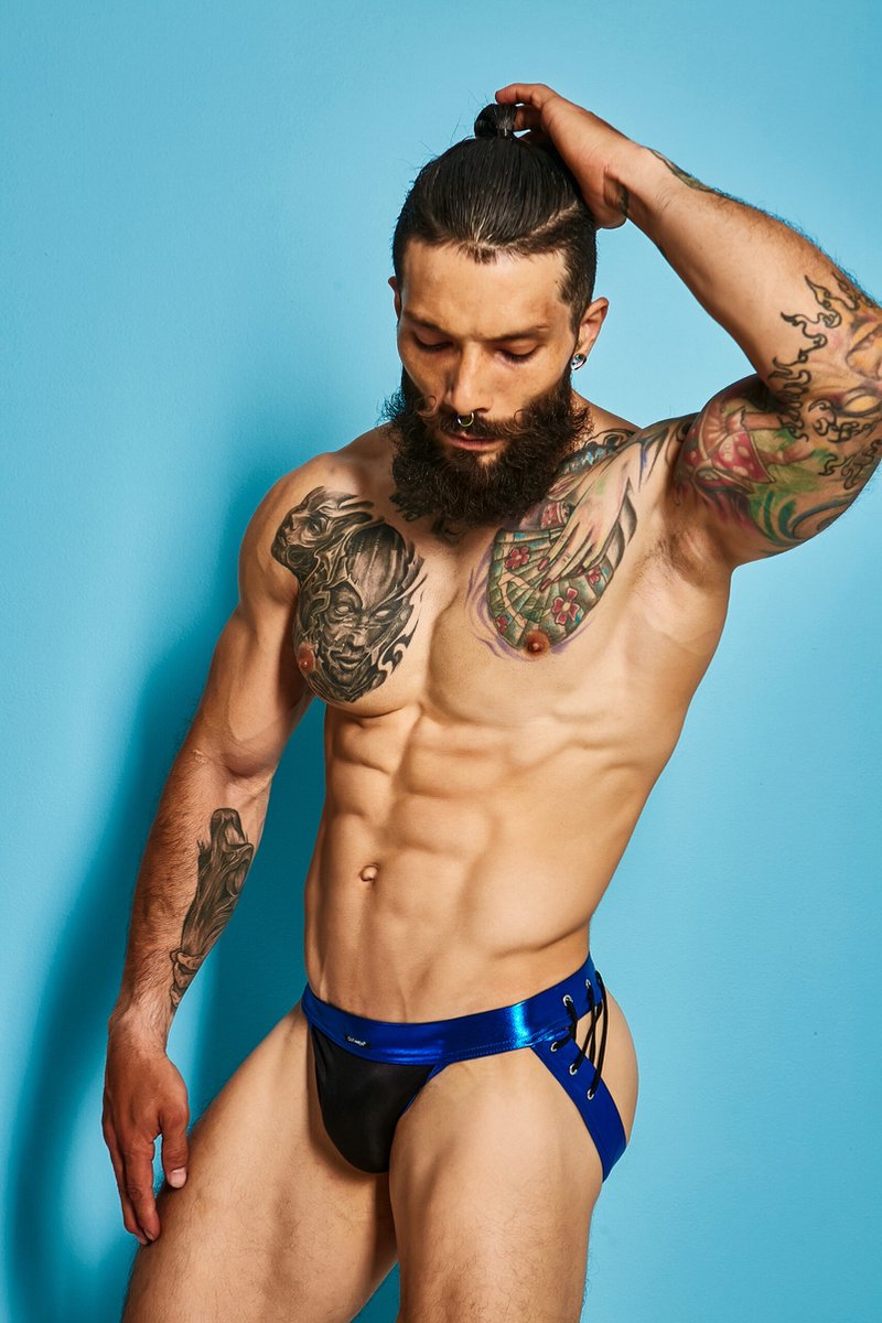 Goedkoopste Body Pleasure Strakke Blauwe Jockstrap - Heren Onderbroek - Size Medium