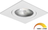 Ledisons LED-inbouwspot Trento wit dimbaar - Ø75 mm - 5 jaar garantie - Dim-to-warm - 450 lumen - 5 Watt - IP54