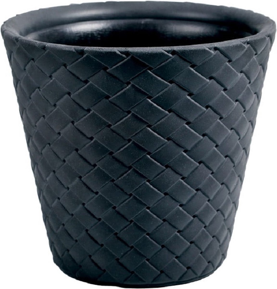 Prosperplast Bloempot Matuba - antraciet - rotan - 52 lilter - 50 x 44 cm - Binnen/buiten - Plantenpot
