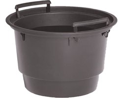 Binnenpot voor bloempotten/plantenpotten - antraciet - 18 liter - rond - met handvatten
