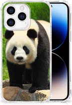TPU Siliconen Hoesje Geschikt voor iPhone 14 Pro GSM Hoesje met doorzichtige rand Panda