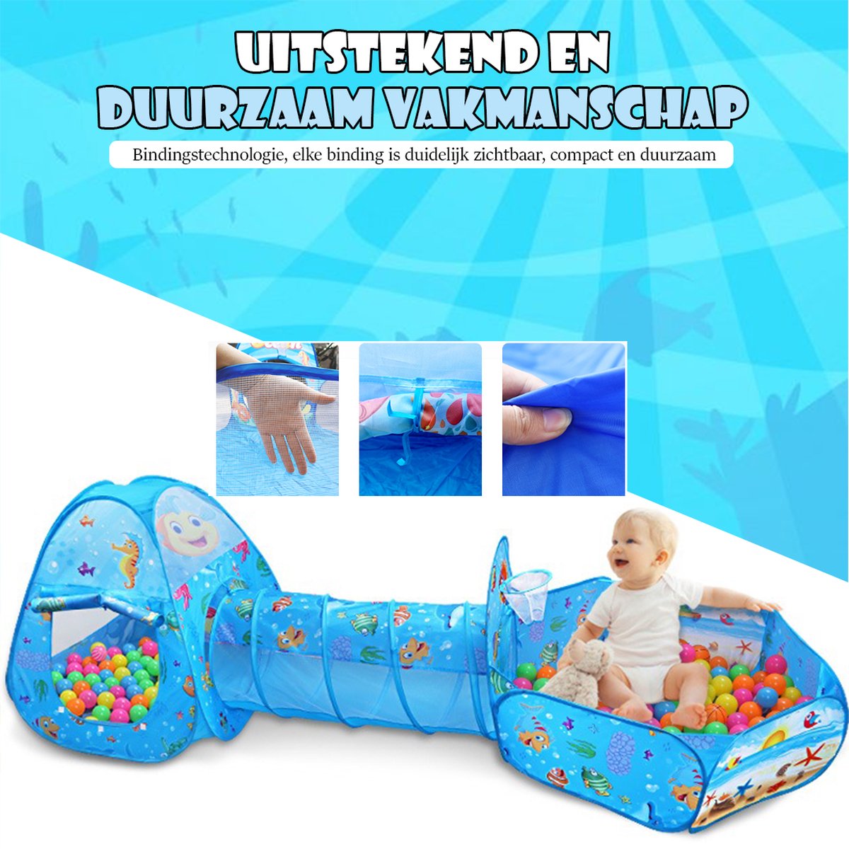 Imbaby 3 En 1 Jouet Tentes Tunnel Pour Enfants Bébé Intérieur Océan Balles  Piscine Sèche Enfants En Bas Âge Parc De Jeu Pliable Enfants Jeu Parc -  Jouet Tentes - AliExpress