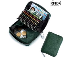 RFID Portemonnee - Kaarten & Munten – Donkergroen