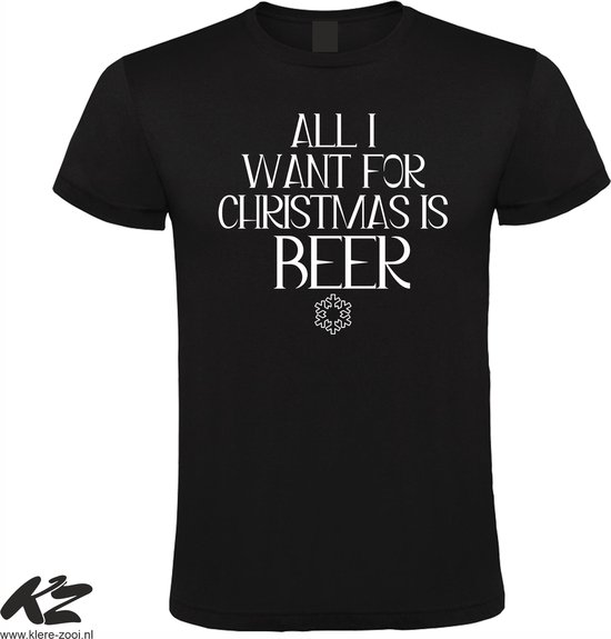 Klere-Zooi - All I Want for Christmas is Beer - Heren T-Shirt - S