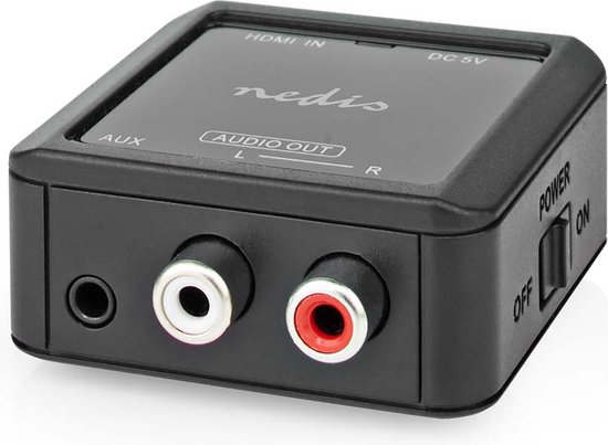 Nedis Digitale Audioconverter - 1-weg - Input: HDMI™ Input - Output: 2x (2x  RCA... | bol.com