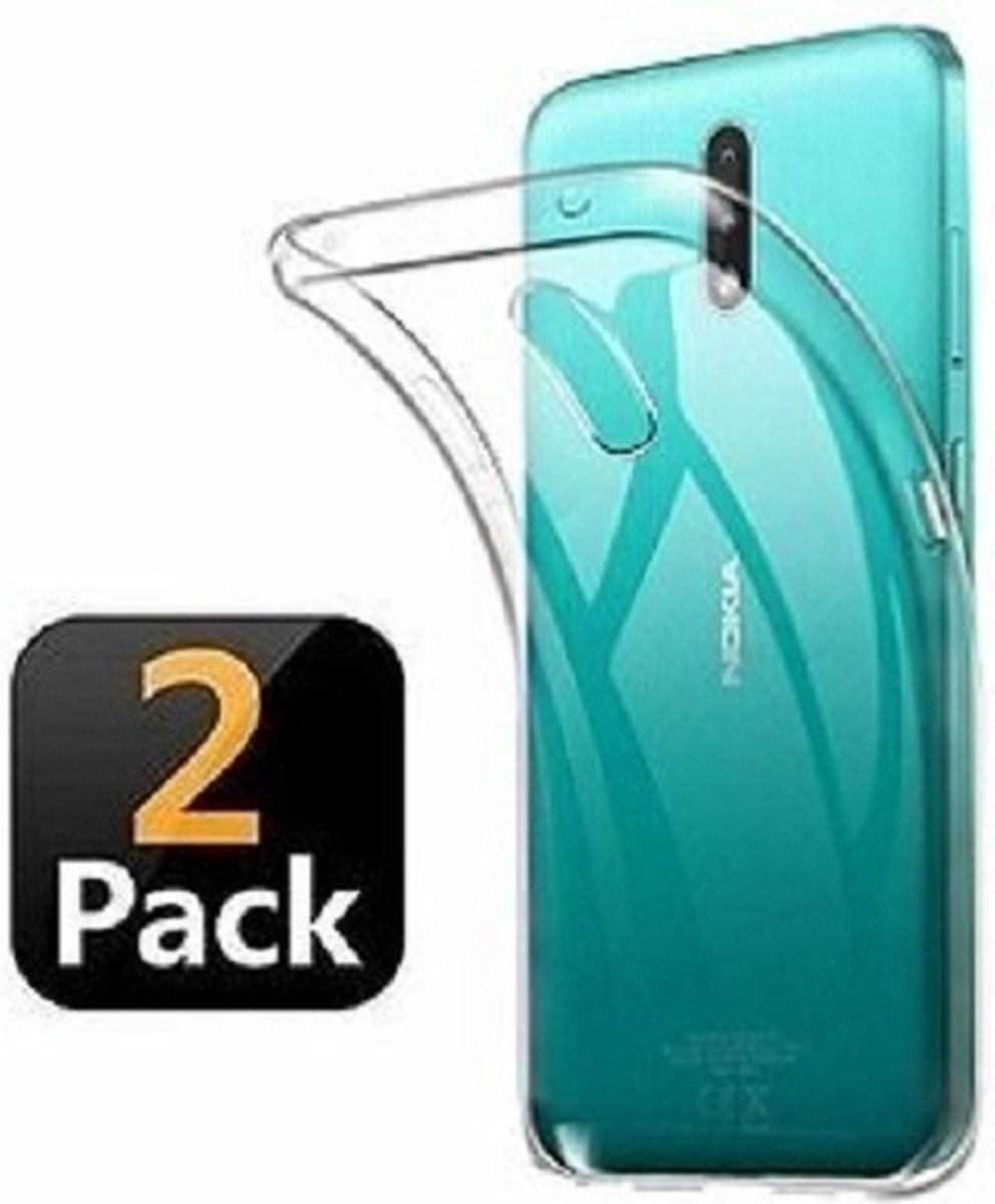Nokia 2.3 Hoesje Siliconen TPU Transparant 2x