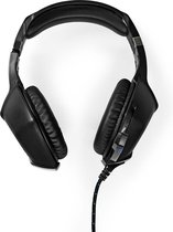 Nedis Gaming Headset - Over-Ear - Stereo - USB Type-A / 2x 3.5 mm - Inklapbare Microfoon - 2.20 m - LED