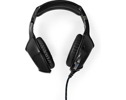 Nedis Gaming Headset - Over-Ear - Stereo - USB Type-A / 2x 3.5 mm - Inklapbare Microfoon - 2.20 m - LED
